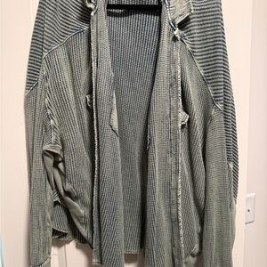 Free people ONE SCOUT! Green and Black Checkered Jacket